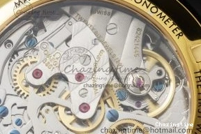 0421 TimelessDesign Speedmaster Moonwatch in Moonshine Gold YG RMF Best Edition YG Dial on Black Rubber Strap Manual Chrono 7834